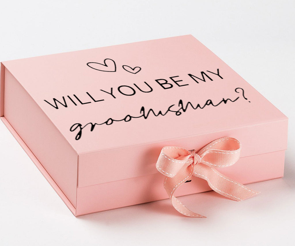 Will you be my Groomsman with hearts 15#-- Groomsman box