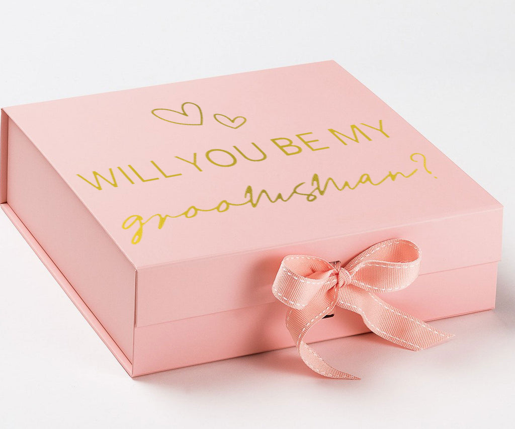 Will you be my Groomsman with hearts 15#-- Groomsman box