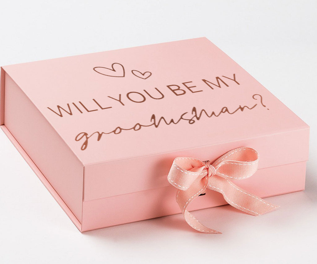 Will you be my Groomsman with hearts 15#-- Groomsman box