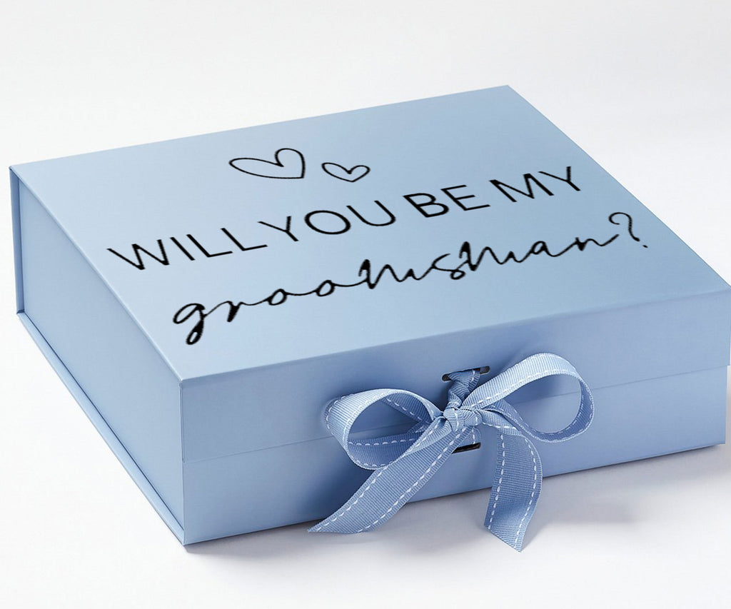 Will you be my Groomsman with hearts 15#-- Groomsman box