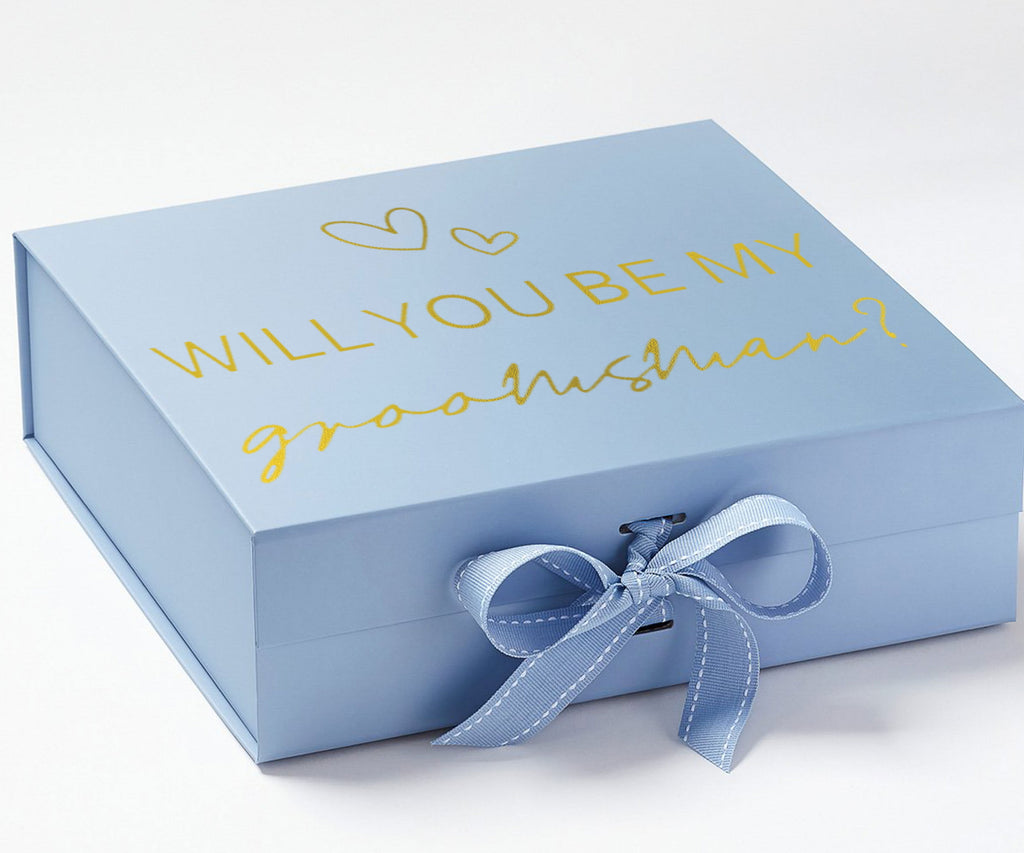 Will you be my Groomsman with hearts 15#-- Groomsman box