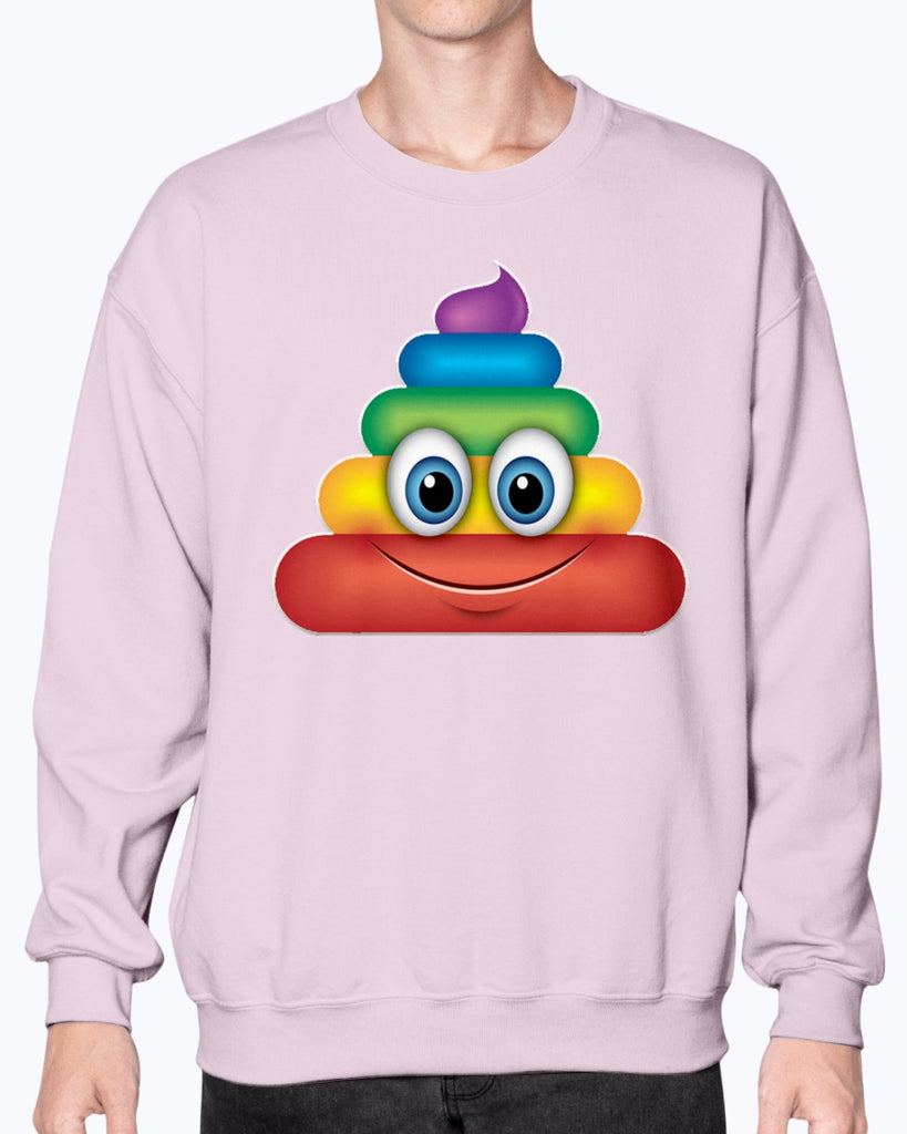 Rainbow Poop Emoji - Sweatshirt - Crew