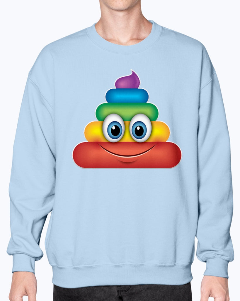 Rainbow Poop Emoji - Sweatshirt - Crew