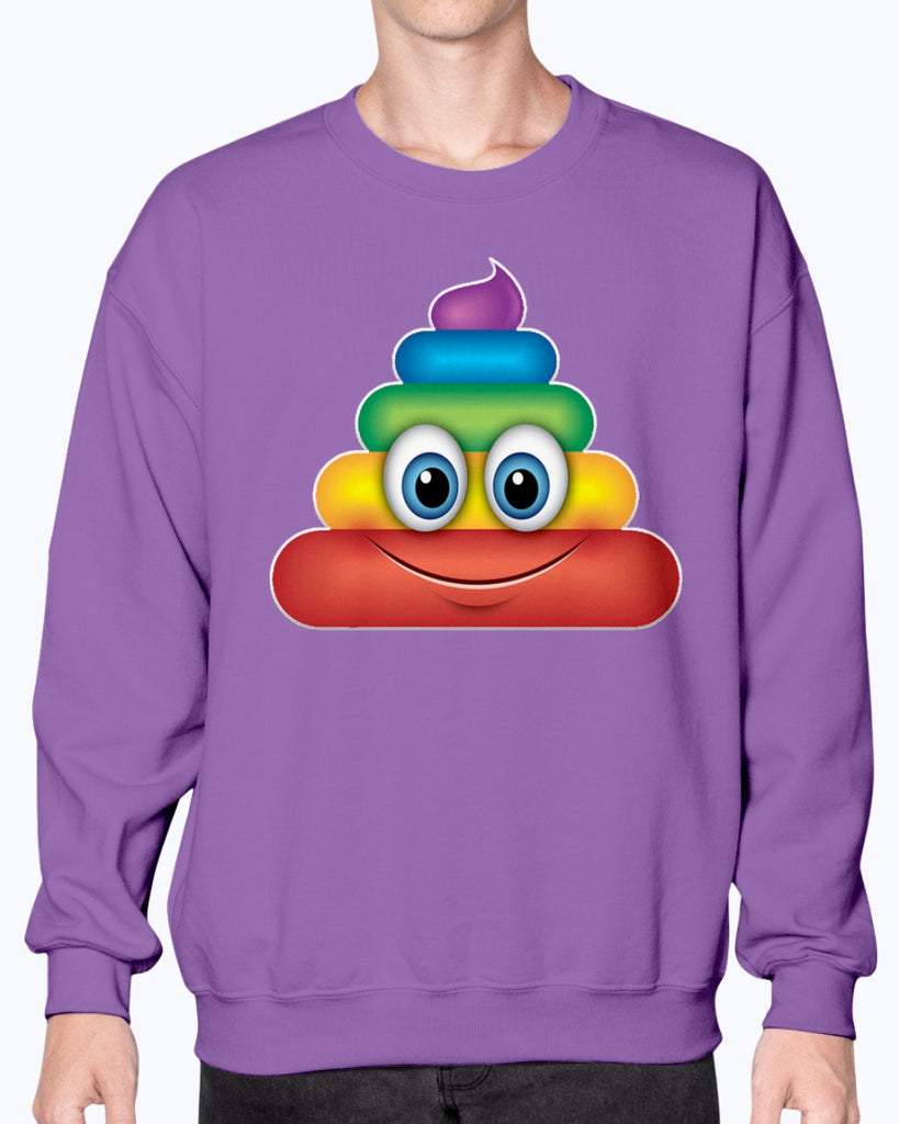 Rainbow Poop Emoji - Sweatshirt - Crew