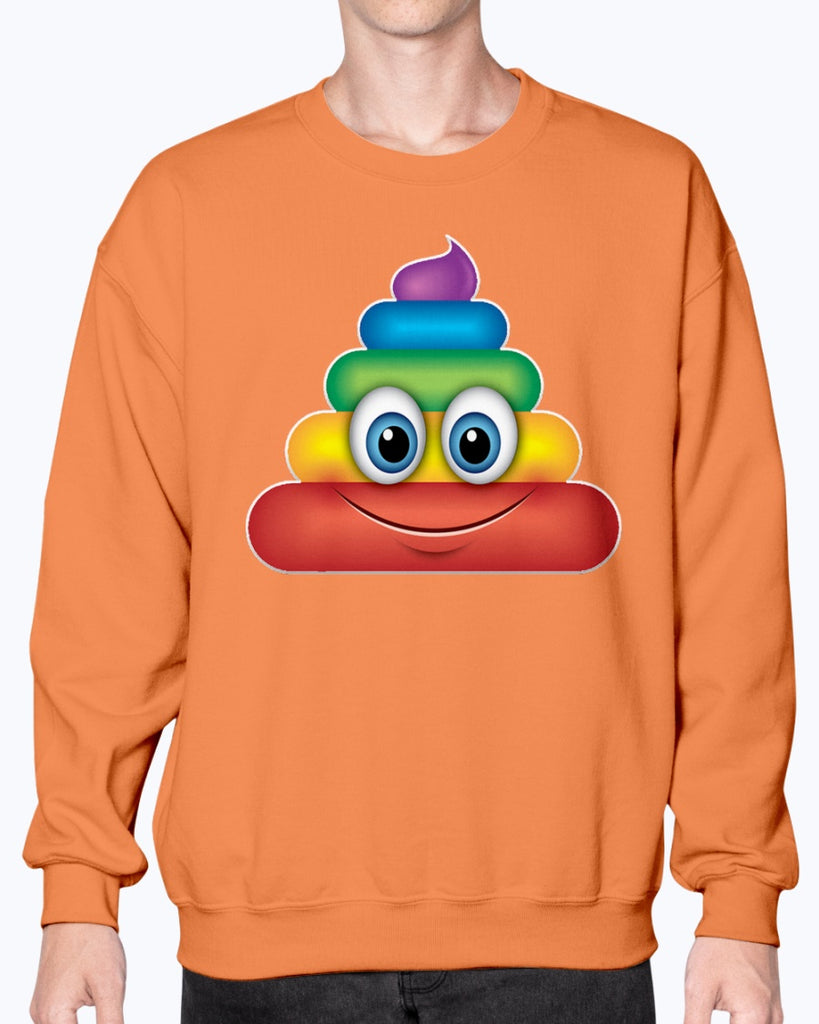 Rainbow Poop Emoji - Sweatshirt - Crew