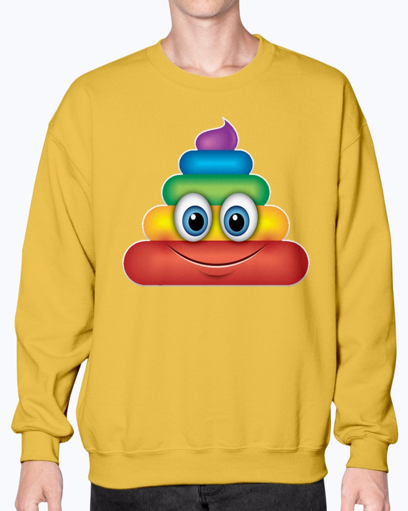 Rainbow Poop Emoji - Sweatshirt - Crew