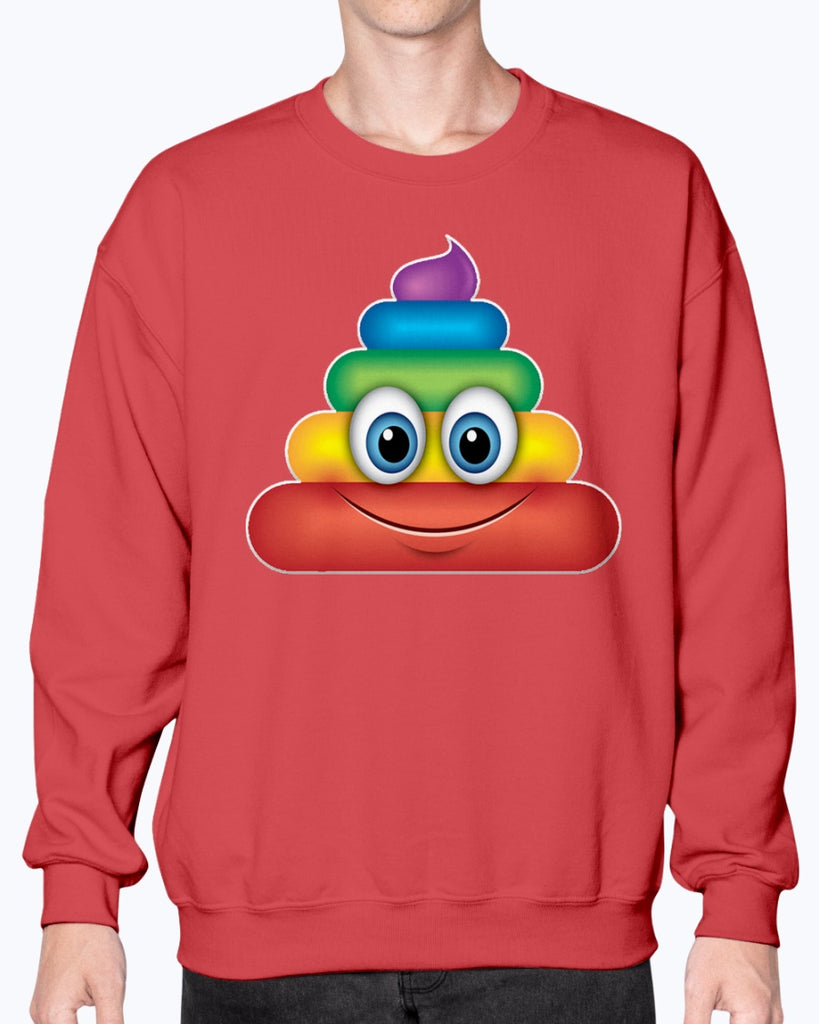 Rainbow Poop Emoji - Sweatshirt - Crew