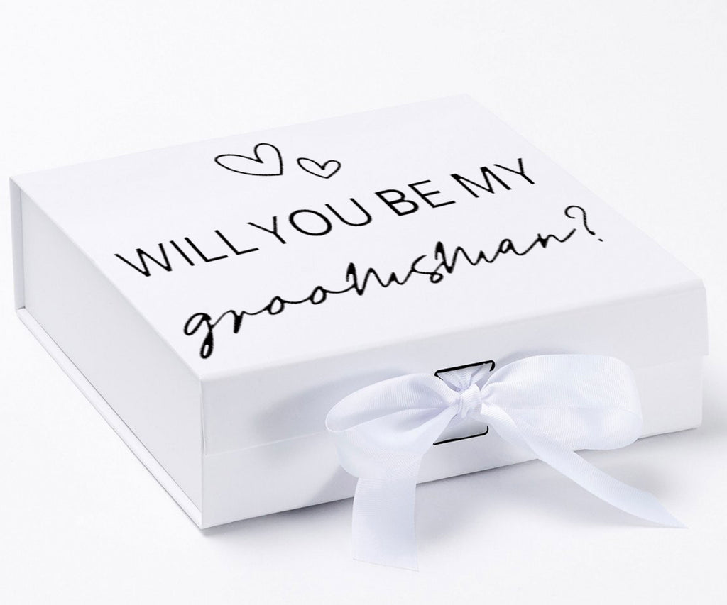 Will you be my Groomsman with hearts 15#-- Groomsman box