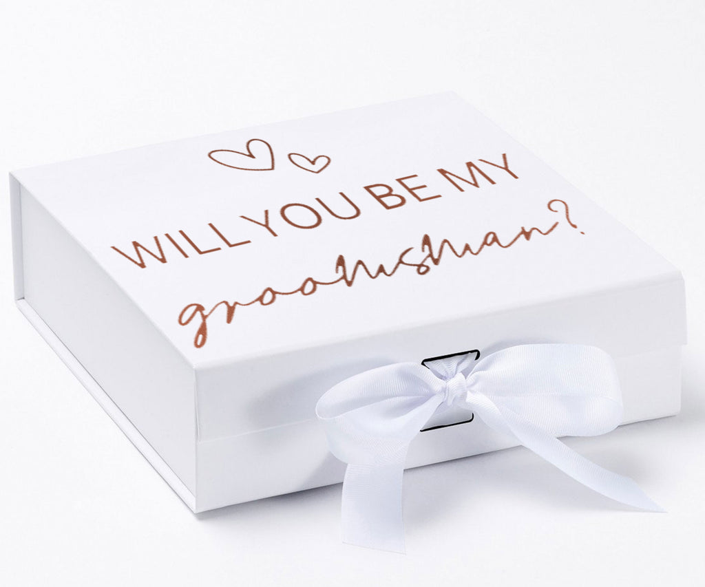 Will you be my Groomsman with hearts 15#-- Groomsman box